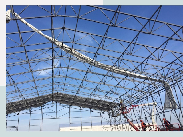 Шатровые ангары от 657 руб. в Волгодонске и Ростовской области