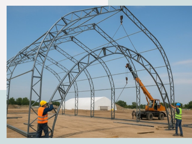 Монтаж ангаров в Волгодонске от 657 руб. - Надежно и быстро